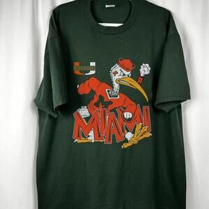 H456 Miami Hurricanes University Of Miami Shirt Men Women Retro Tee